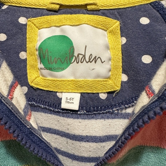 Mini Boden kids hoodie, size 5/6 - Picture 3 of 4